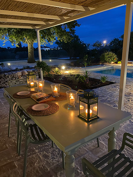 Villa Mu Al Fresco Dining at Night